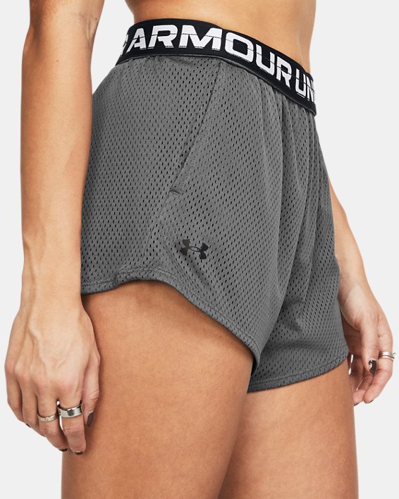 Women's UA Tech™ Mesh 3" Shorts in Gray image number 3